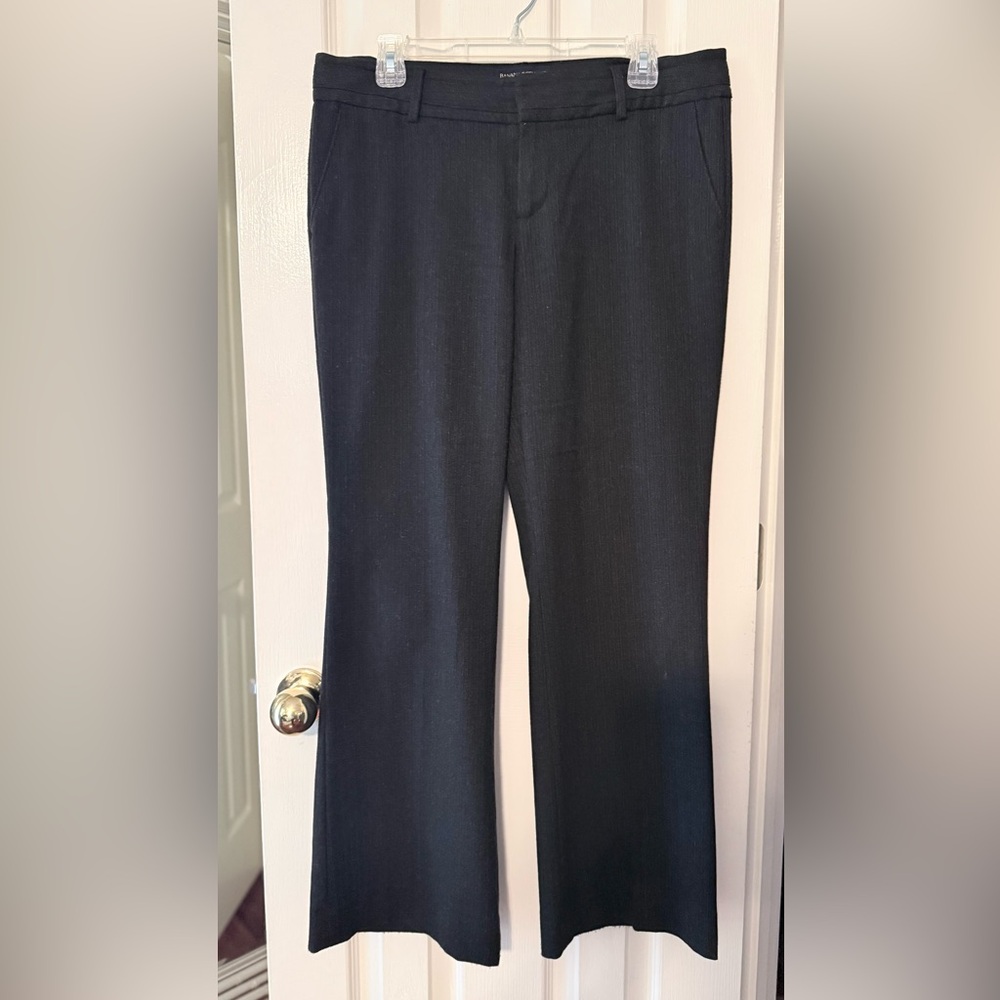 Banana Republic Charcoal Pinstripe Pants